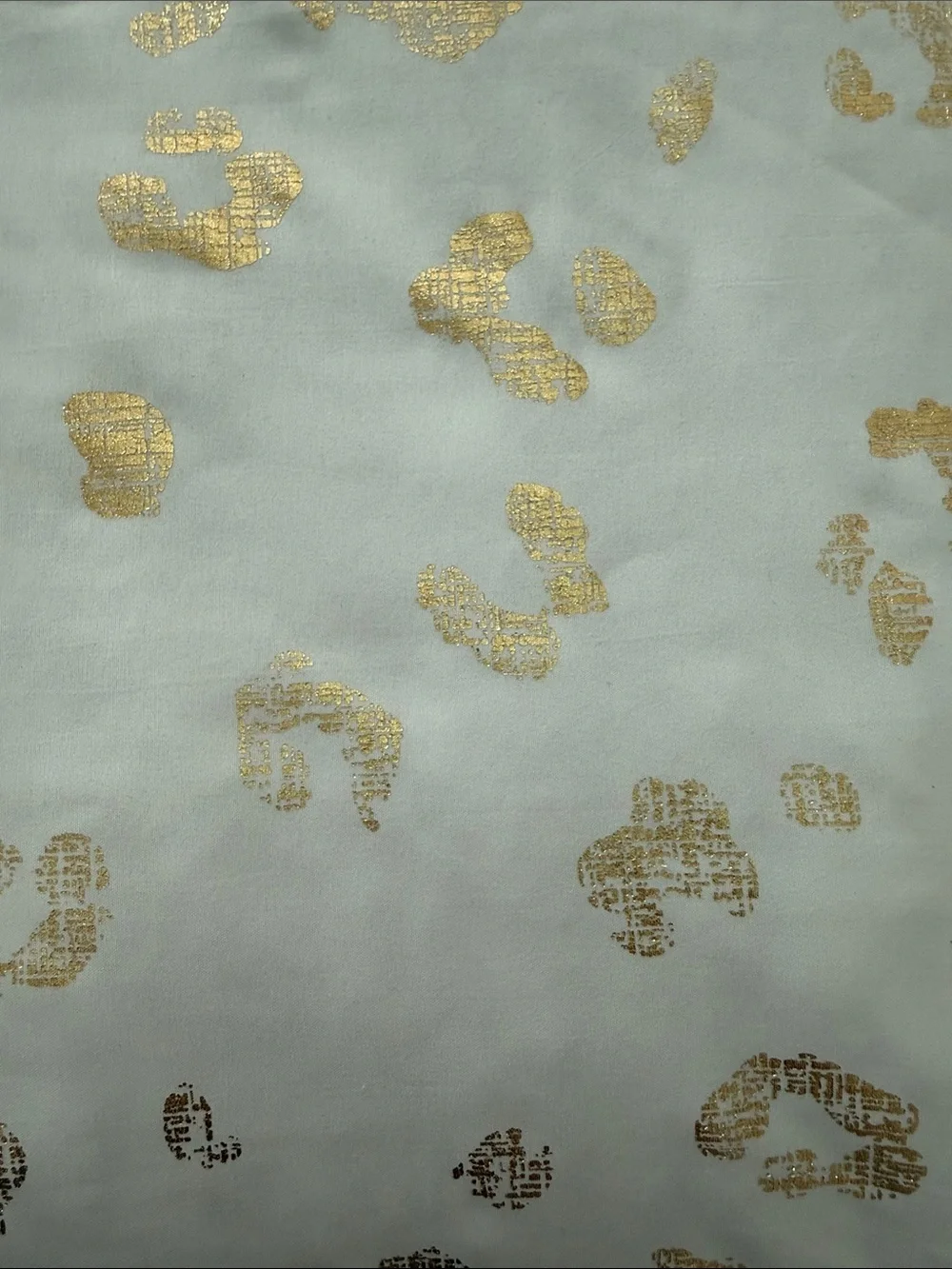 Gold Leopard Print California King comforter with two pillow shams  and pillow